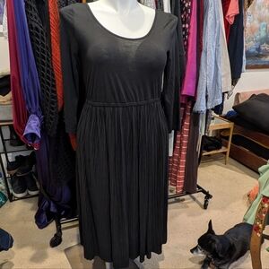 Topshop Black Long Sleeve Dress - 12